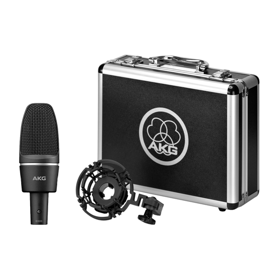 C3000 LARGE DIAPHRAGM MICROPHONE FOR VOCAL & INSTRUMENT APPLICATIONS